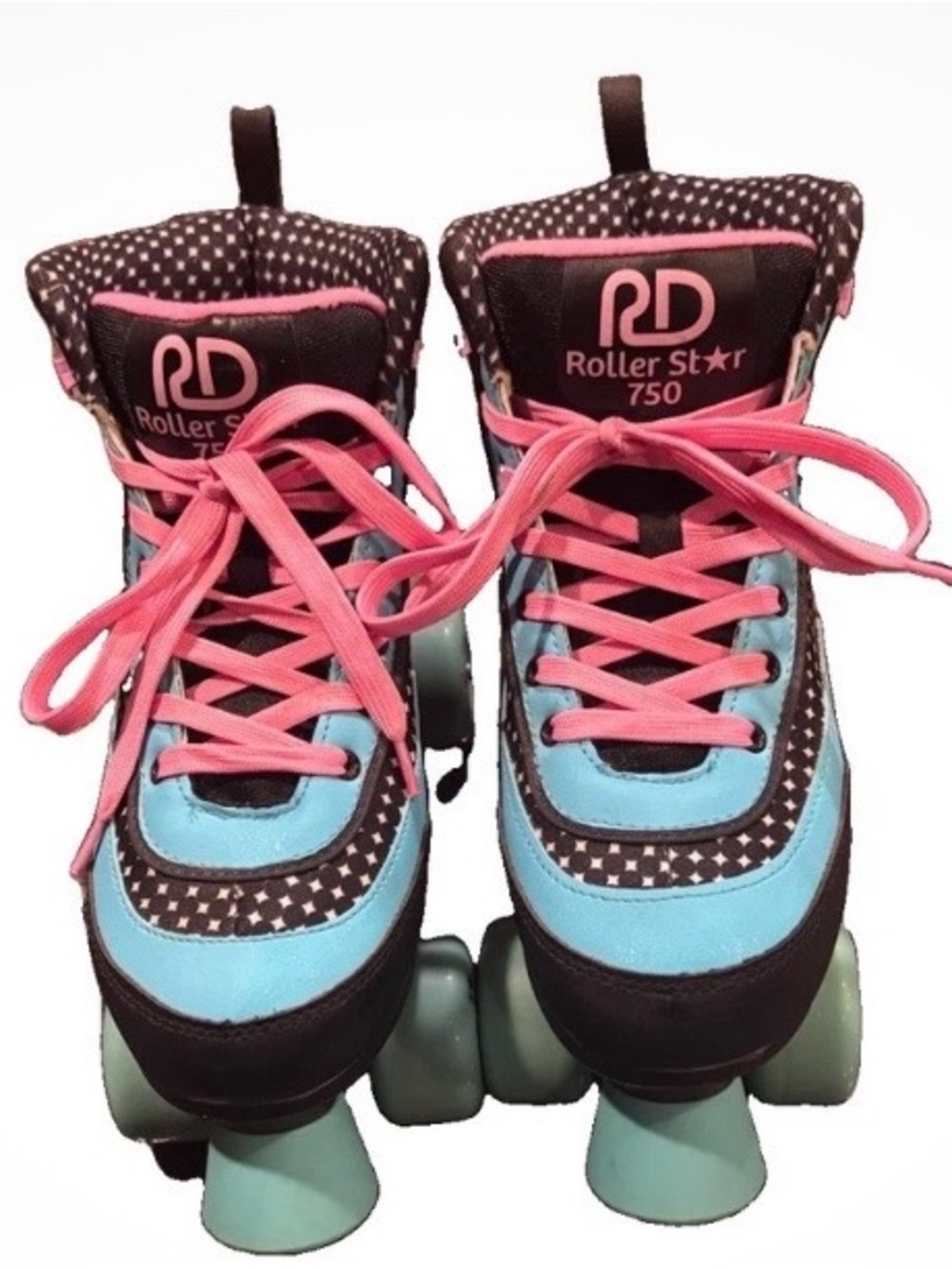RD Roller Star 750 Women’s 8 Indoor/Outdoor Roller Skates Color Bubble Gum